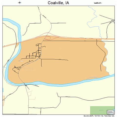 Coalville Iowa Street Map 1914835