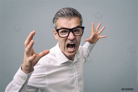 Angry man shouting - stock photo 2183593 | Crushpixel