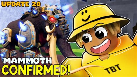 Update 20 Mammoth Fruit Confirmed | Mammoth Transformation | Blox fruits - YouTube