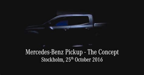 Mercedes Pickup concept Oct 25 unveil confirmed [Video]