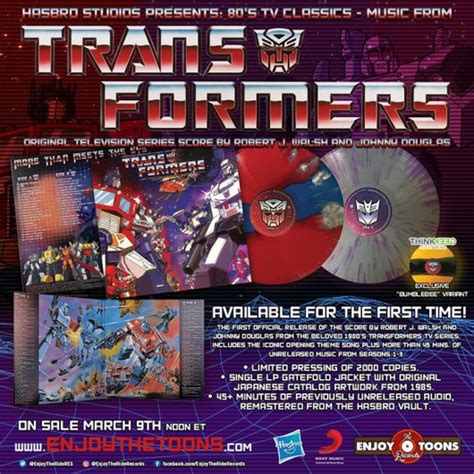 Transformers: The Original Animated Series Soundtrack - Colored Vinyl