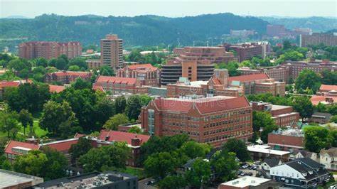 University of Tennessee Campus in Knoxville, Tennessee. Aerial View of Historical Buildings ...