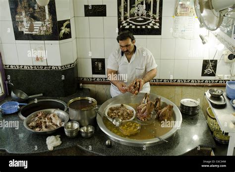 Restaurant in down town Tehran serving Kale Pache or Kaleh Pacheh, an Iranian traditional dish ...