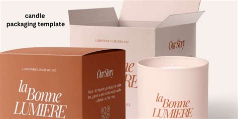 candle packaging template - Total Above