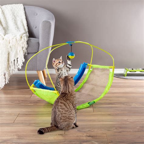 Petmaker Interactive Cat Toy Activity Mat with Sisal Scratching Area ...