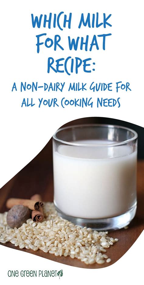 A Non-Dairy Milk Guide for All Your Cooking and Baking Needs. Dairy ...