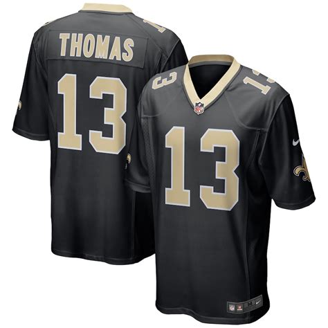 Men's Nike Michael Thomas Black New Orleans Saints Team Color Game Jersey