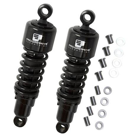 Progressive Suspension 412 Harley Shocks 13.0" Black - 412-4077B - Speed Addicts