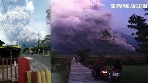 Kondisi Erupsi Gunung Semeru Hari Ini, 8 Kali Gempa Letusan dan 1 Kali ...