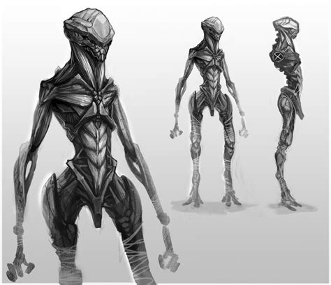 The Art of Casey Parkhurst: Insectoid alien studies