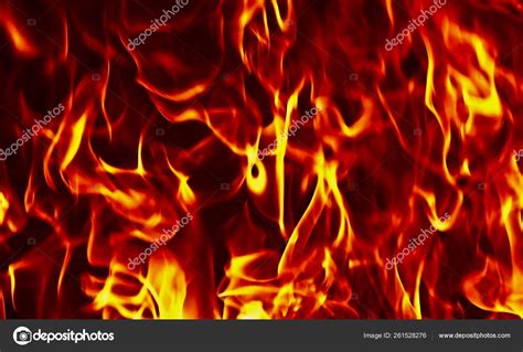 Flames Fire Hell Black Background Stock Photo by ©YAYImages 261528276