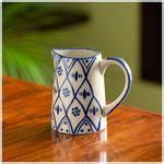 Buy ExclusiveLane Moroccan Floral Hand-Painted Studio Pottery Milk & Water Jug - Ceramic Online ...