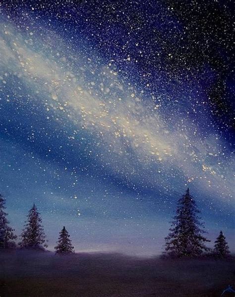 40 Super Cool Milky Way Paintings For Outerspace Lovers | Night ...