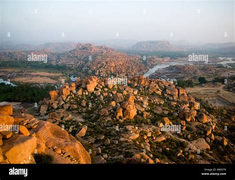 The Hampi landscape in India Stock Photo - Alamy