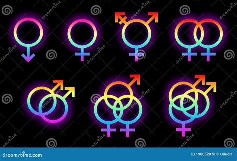 LGBT symbols set stock vector. Illustration of homosexual - 190052078