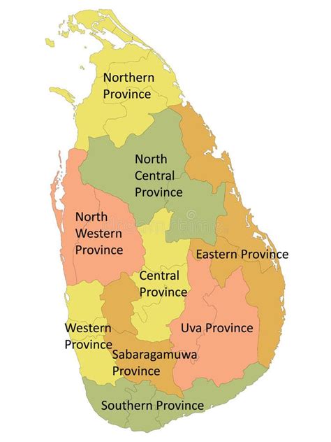 Provinces In Sri Lanka Map