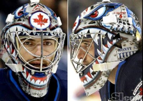 Al Montoya Winnipeg Jets mask | Goalie mask, Goalie, Goalie gear