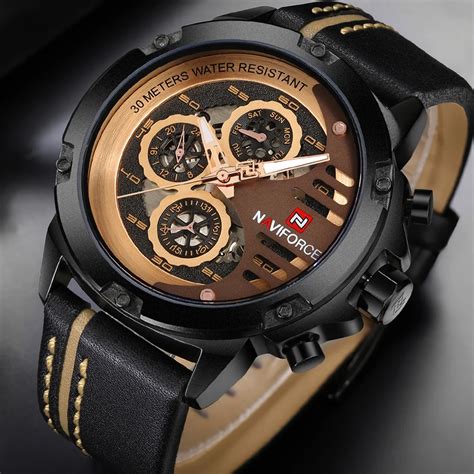 Mens Watches Top Brand Luxury Brand NAVIFORCE Casual Quartz Watch Men ...