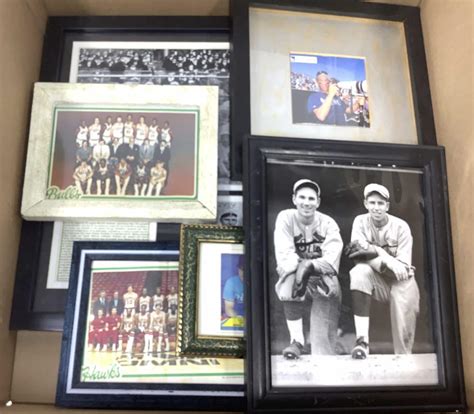 Lot - (6) Framed Sports Pictures & Photos