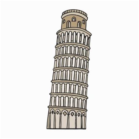 Leaning Tower of Pisa illustration - Download Free Vectors, Clipart ...