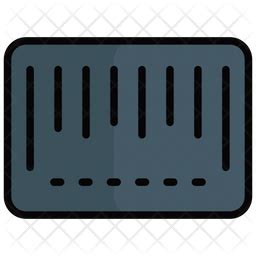 Barcode Icon - Download in Colored Outline Style