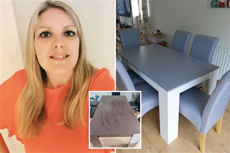 Savvy mum transforms old dining room furniture for just £50 by painting ...
