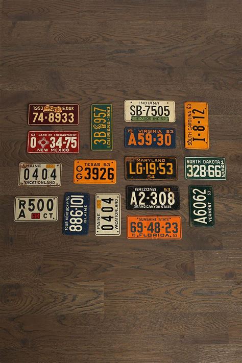 Vintage Motorcycle License Plate Set | Vintage license plates, License plate, Plate sets