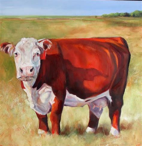 Toni Grote Spiritual Art From My Heart to Yours : Oct 24 Hereford Cow ...