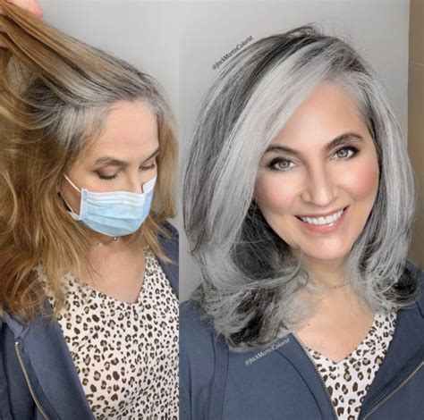 BRASSY BLONDE TO SILVER GRAY HAIR TRANSFORMATION - Behindthechair.com ...