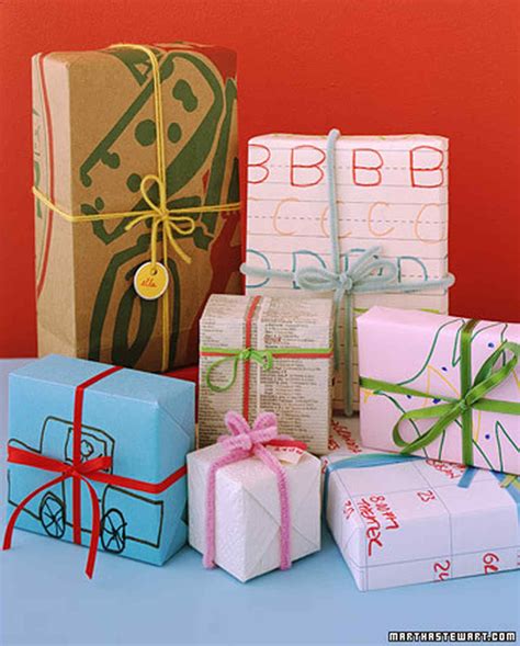 Gift-Wrapping Ideas for Kids | Martha Stewart