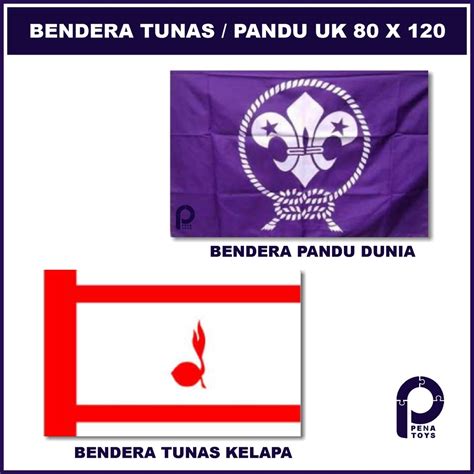 Jual Bendera tunas kelapa - bendera pandu dunia - bendera pramuka - bendera wosm - (Ukuran ...