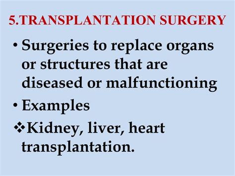 surgery types - classification | PPT