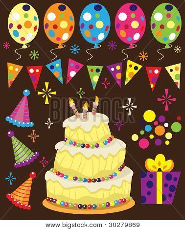 Retro Birthday Party Vector & Photo (Free Trial) | Bigstock