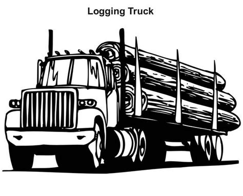 Empty Log Truck Free Printable Coloring Pages - ZachariahecBlevins