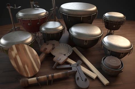 Premium AI Image | percussion instruments