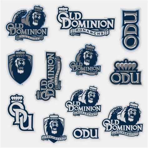 ODU Old Dominion University Logos Sticker | Zazzle | Old dominion ...