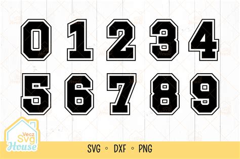 Sports Jersey Font Numbers Svg Graphic by VeczSvgHouse · Creative Fabrica