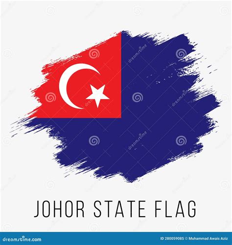 Malaysia State Johor Vector Flag Design Template. Johor Flag for ...