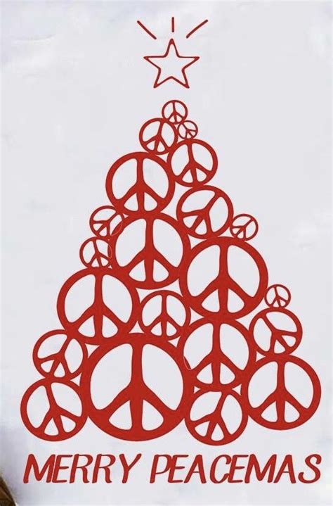 Christmas Peace Sign - bmp-a