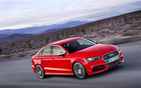 wallpaper audi, s3, red, side view HD : Widescreen : High Definition : Fullscreen