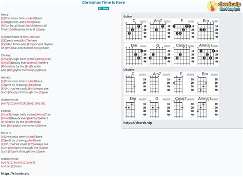 Chord: Christmas Time Is Here - tab, song lyric, sheet, guitar, ukulele ...