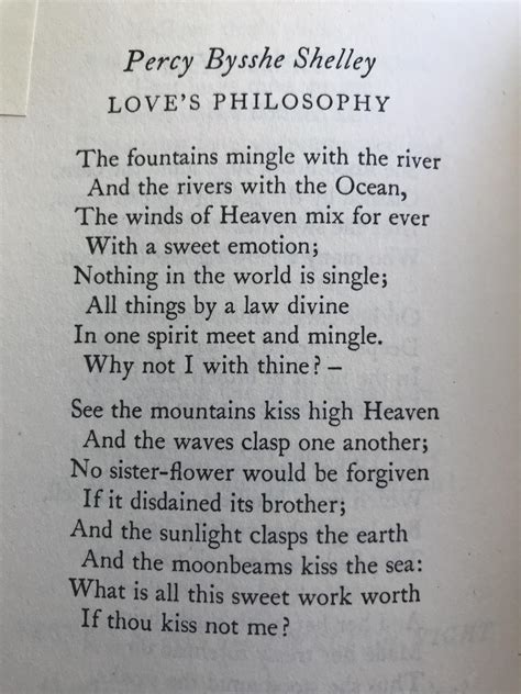 [POEM] Love’s Philosophy by Percy Bysshe Shelley : r/Poetry