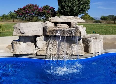 RicoRock 3 Ft Modular Swimming Pool Waterfall Kit