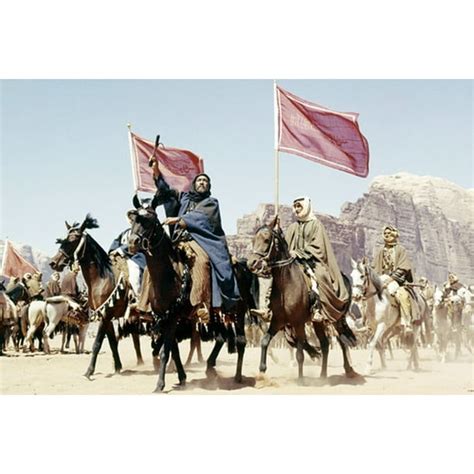 Alec Guinness in Lawrence of Arabia on horseback leading charge 24x36 Poster - Walmart.com ...