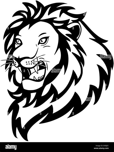 Lion roaring Black and White Stock Photos & Images - Alamy