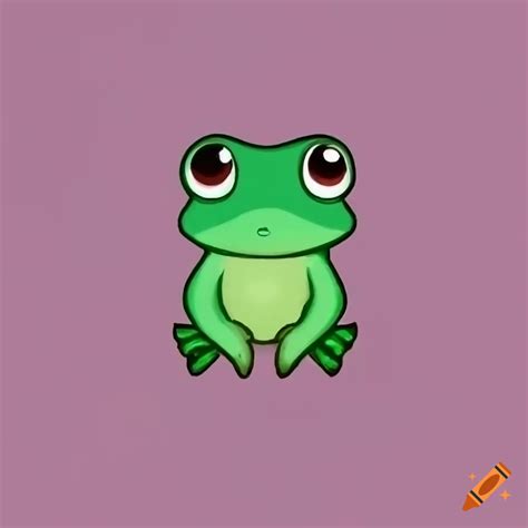 Chibi frog illustration on Craiyon