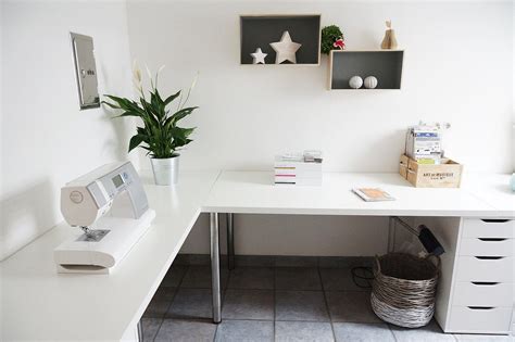 Minimalist Corner Desk Setup Ikea Linnmon Desk Top with Adils Legs and Alex Drawer | Minimalist ...