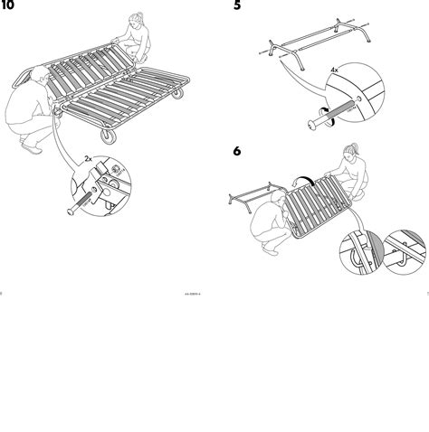 Ikea Ps Sofa Bed Frame Instructions Manual 1002790 User