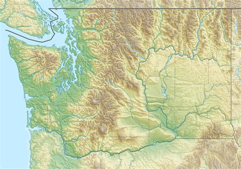 Physical Map of Washington State Diagram | Quizlet