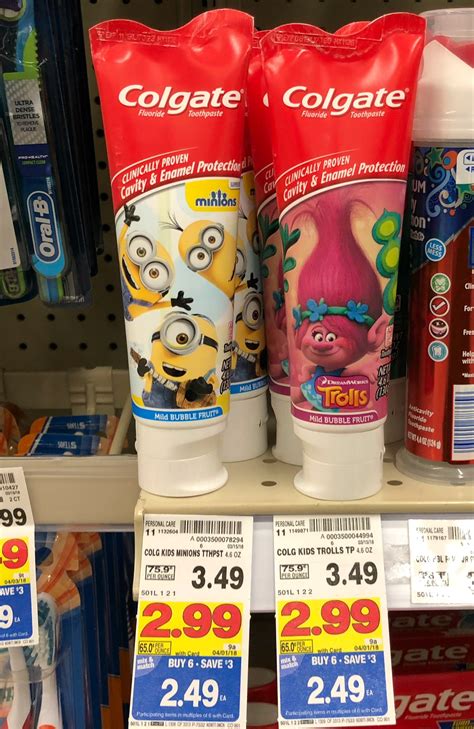 Colgate Kids Toothpastes ONLY $1.99 with Kroger Mega Event (Reg $3.49)!! | Kroger Krazy